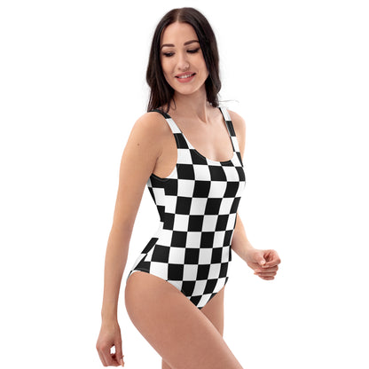 Finish Line Flag 1PC Swimsuit