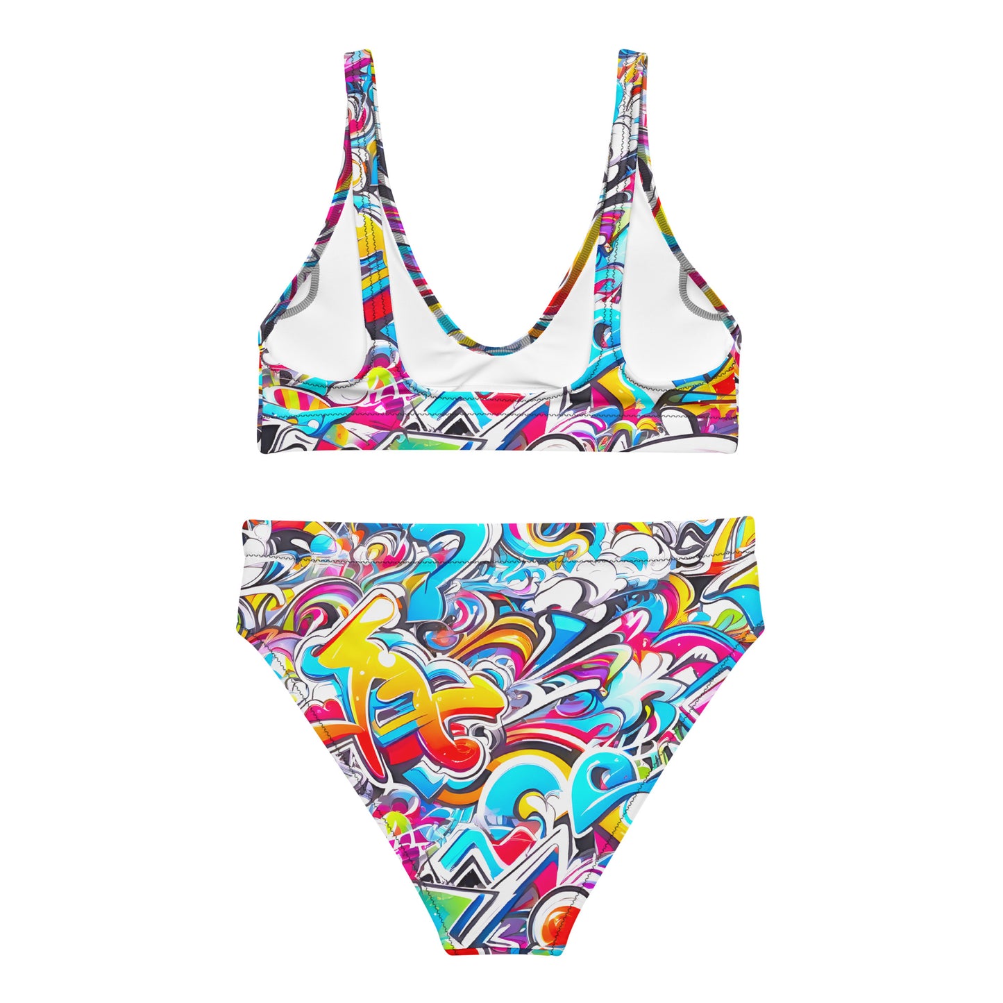 Colorful Graffiti Art 2PC Swimsuit