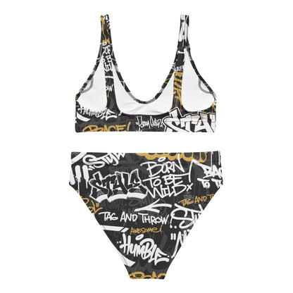 Captions Graffiti Art 2PC Swimsuit