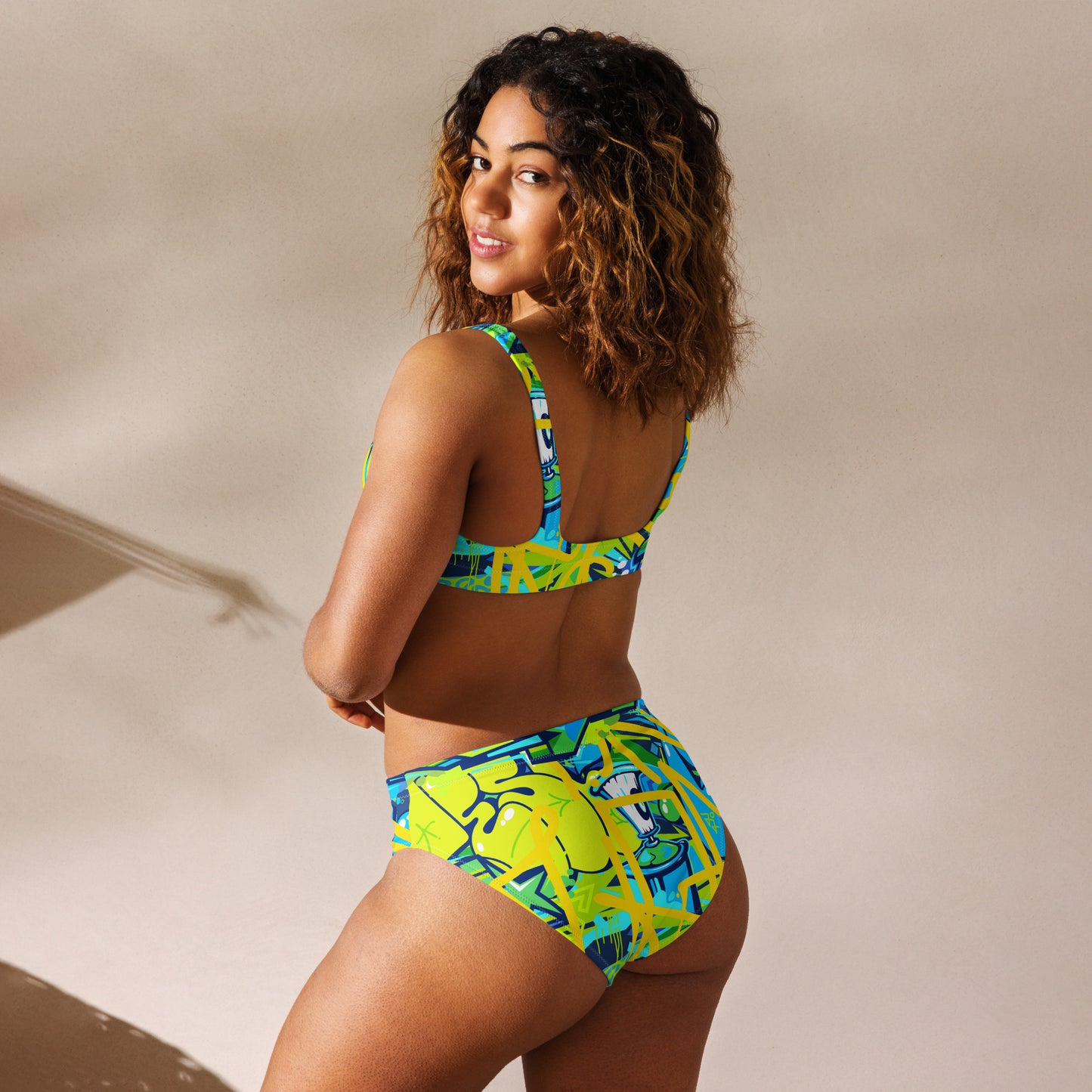 Bright Graffiti Art 2PC Swimsuit