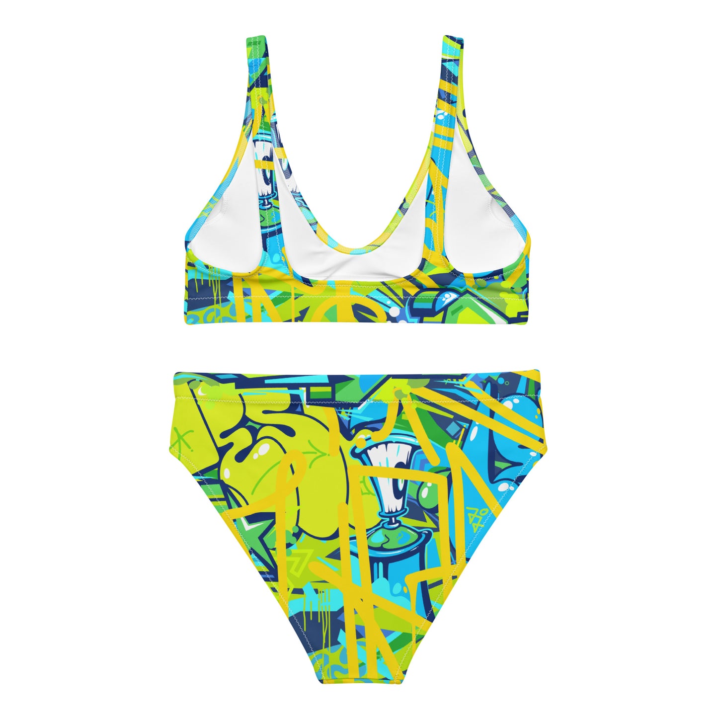 Bright Graffiti Art 2PC Swimsuit