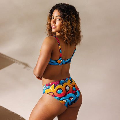 Cute Graffiti 2PC Swimsuit