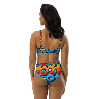 Cute Graffiti 2PC Swimsuit