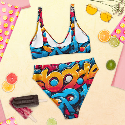 Cute Graffiti 2PC Swimsuit