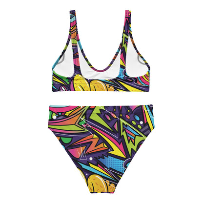 Comic Graffiti 2PC Swimsuit