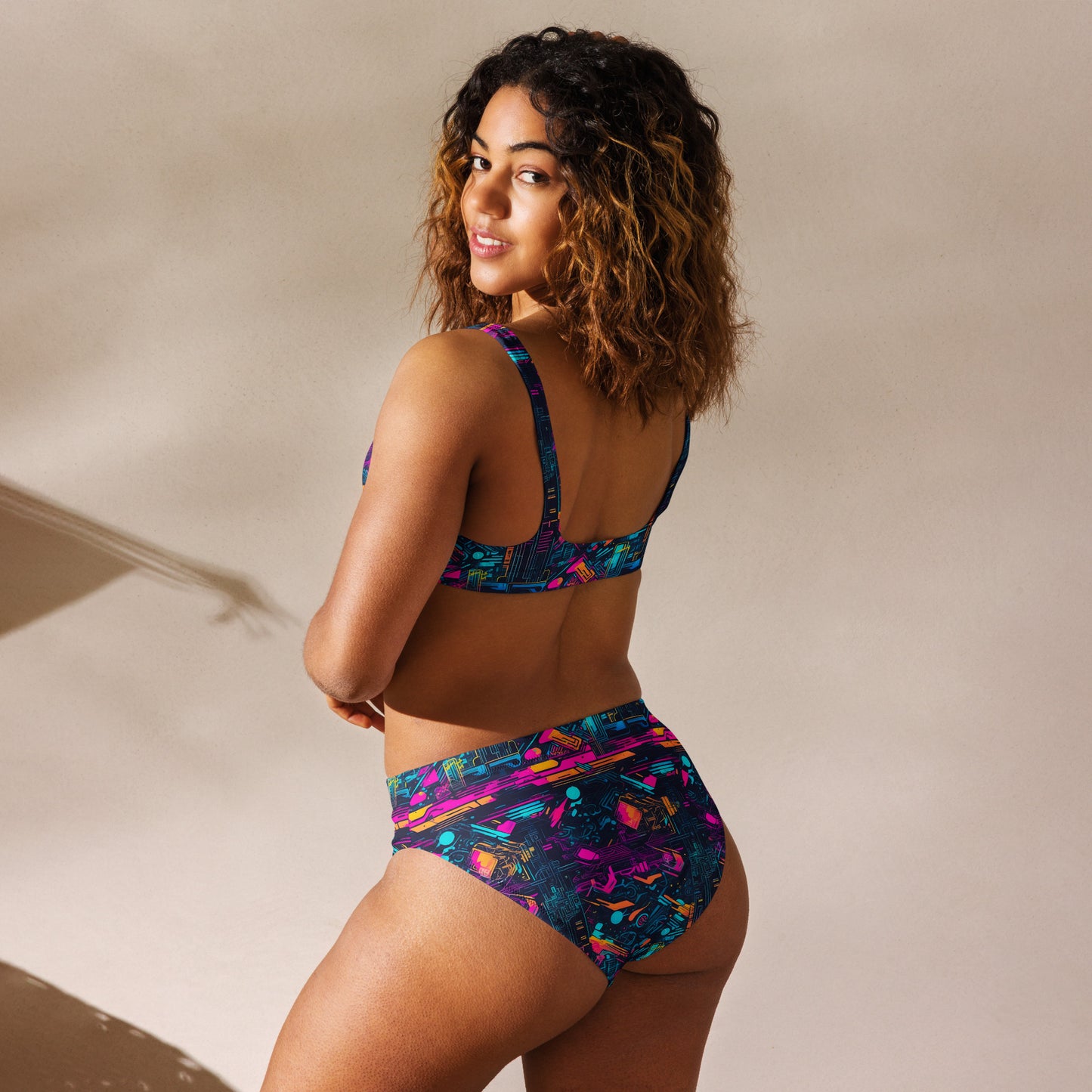 Cyber Graffiti 2PC Swimsuit