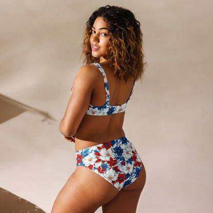 Colorful Floral 2PC Swimsuit