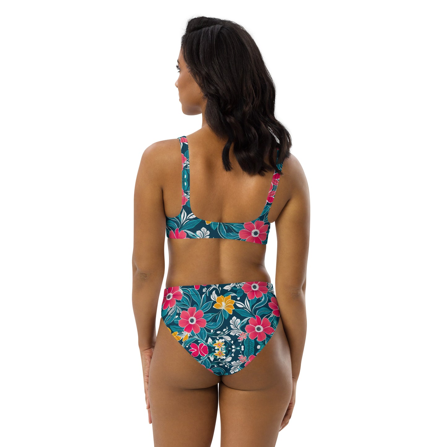 Simple Floral 2PC Swimsuit