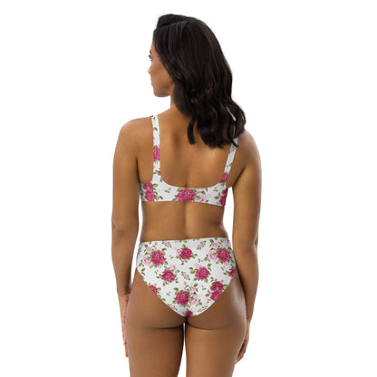 Pink Roses Floral 2PC Swimsuit