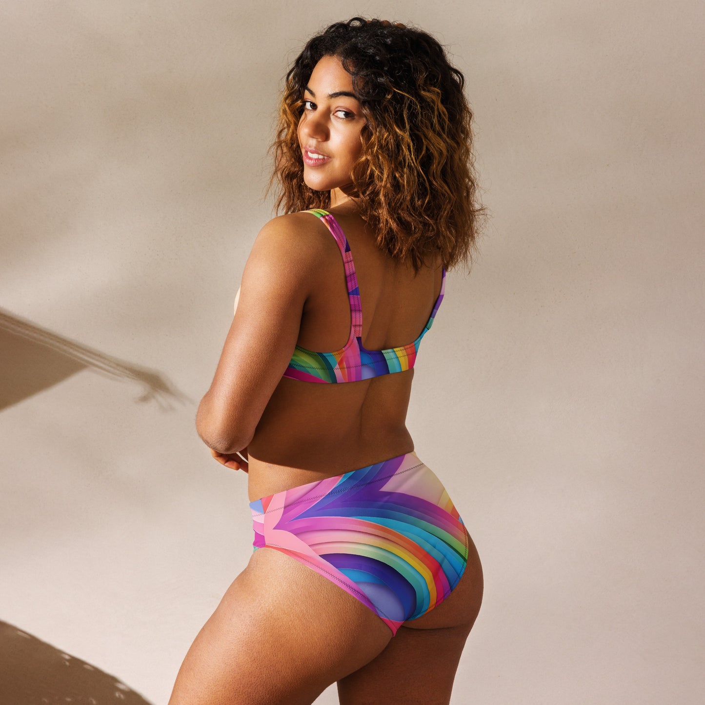 Rainbow Abstract 2PC Swimsuit