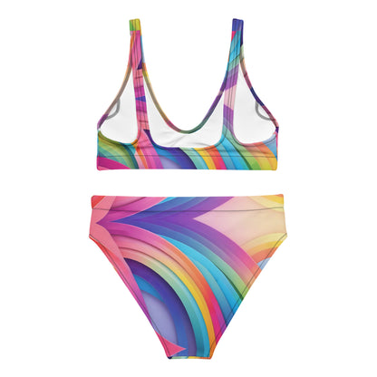 Rainbow Abstract 2PC Swimsuit