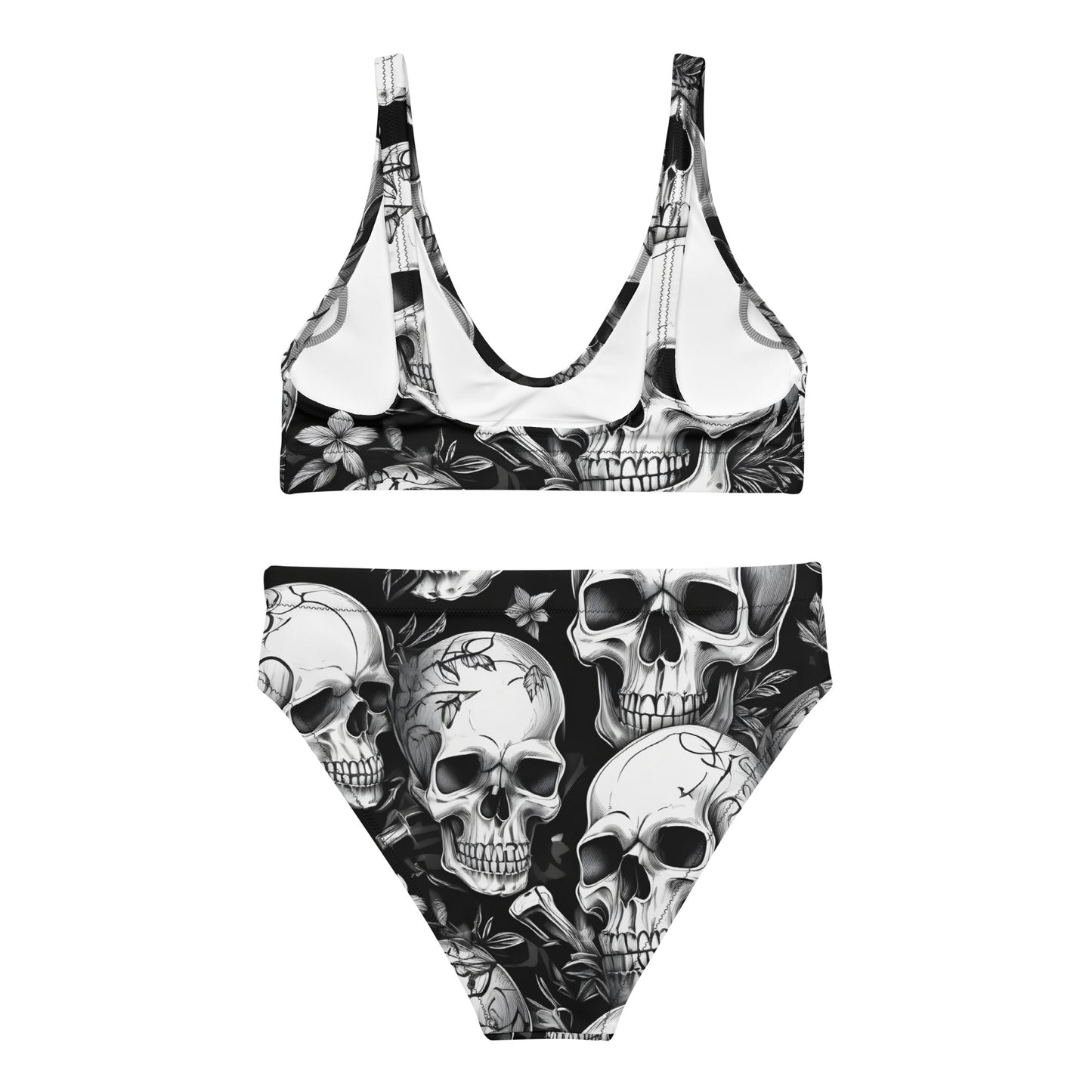 Skulls Dark 2PC Swimsuit