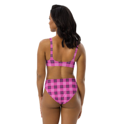 Pink Plaid 2PC Swimsuit