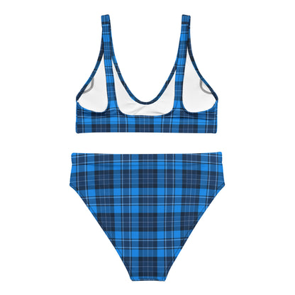 Blue Plaid 2PC Swimsuit