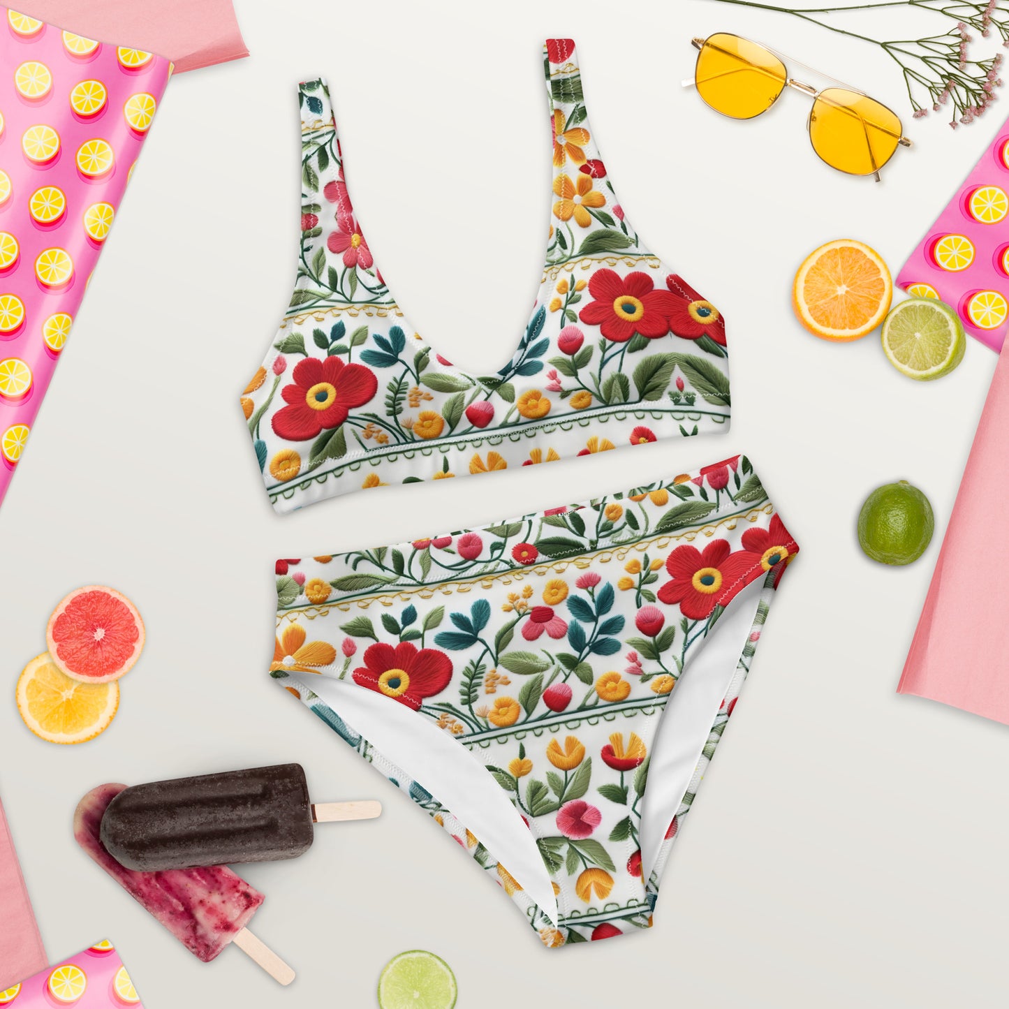 Happy Floral 2PC Swimsuit