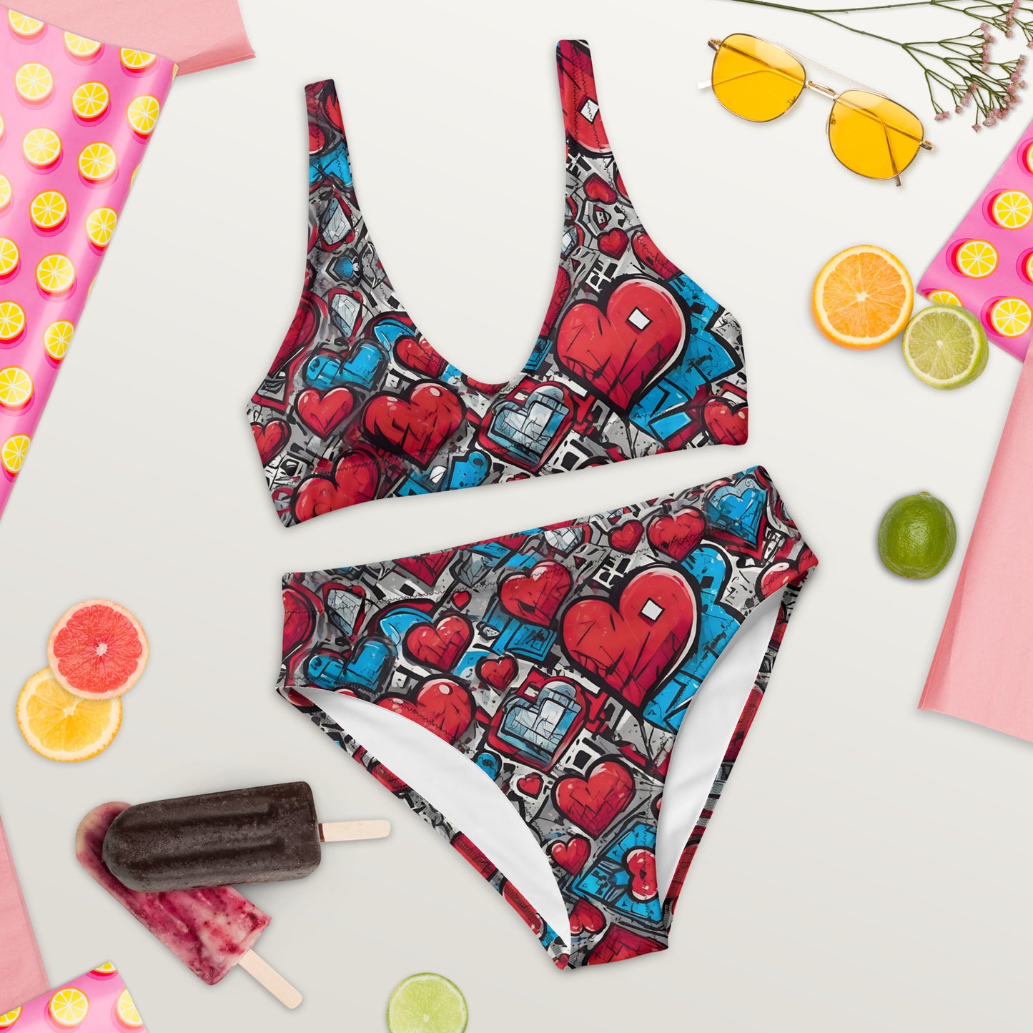 Hearts 2PC Swimsuit