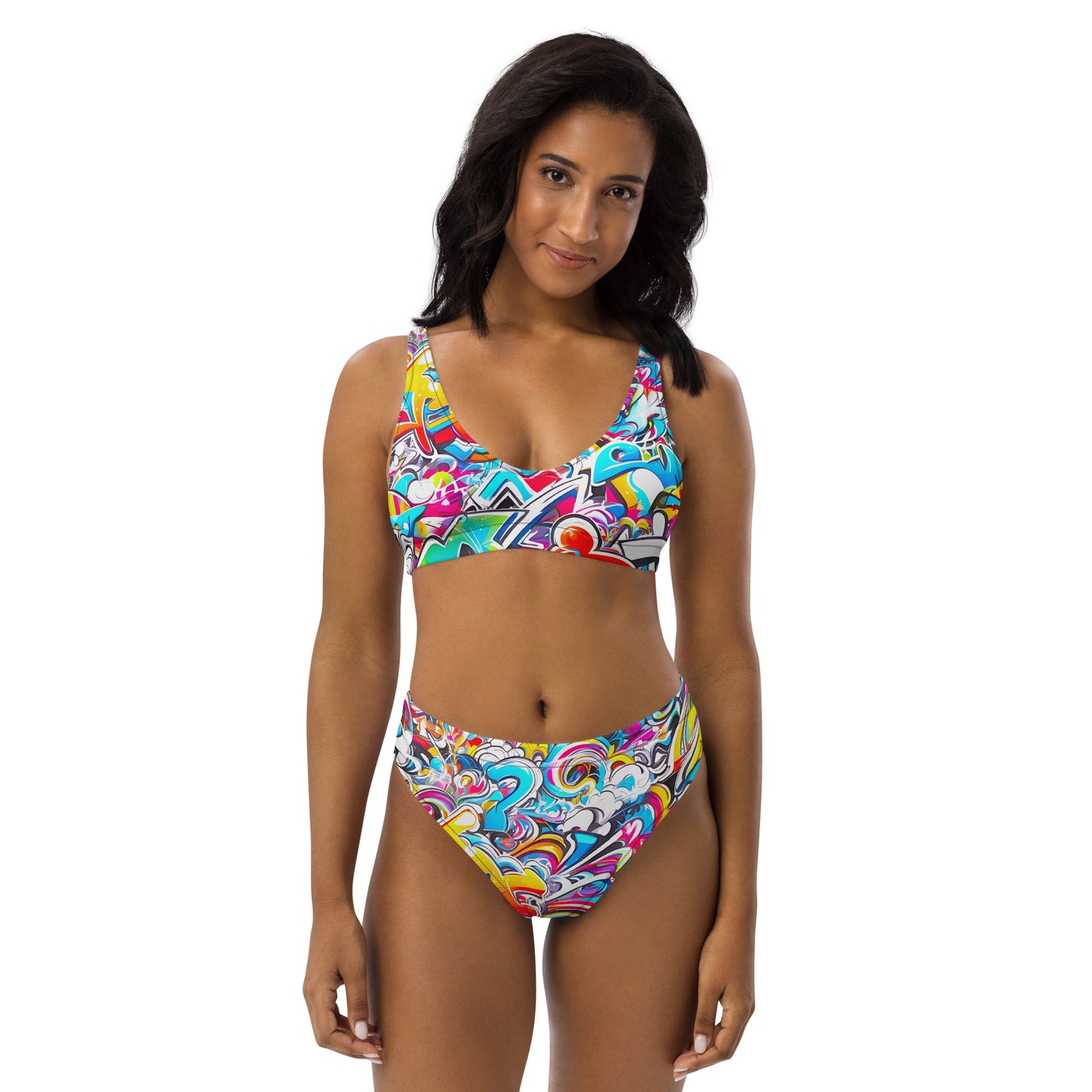 Colorful Graffiti Art 2PC Swimsuit