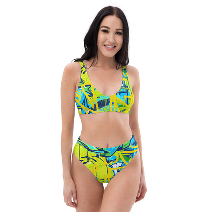 Bright Graffiti Art 2PC Swimsuit