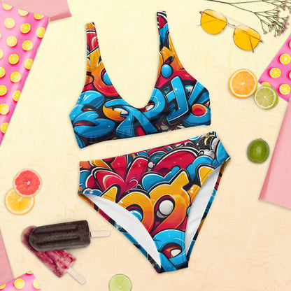 Cute Graffiti 2PC Swimsuit