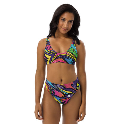 Comic Graffiti 2PC Swimsuit