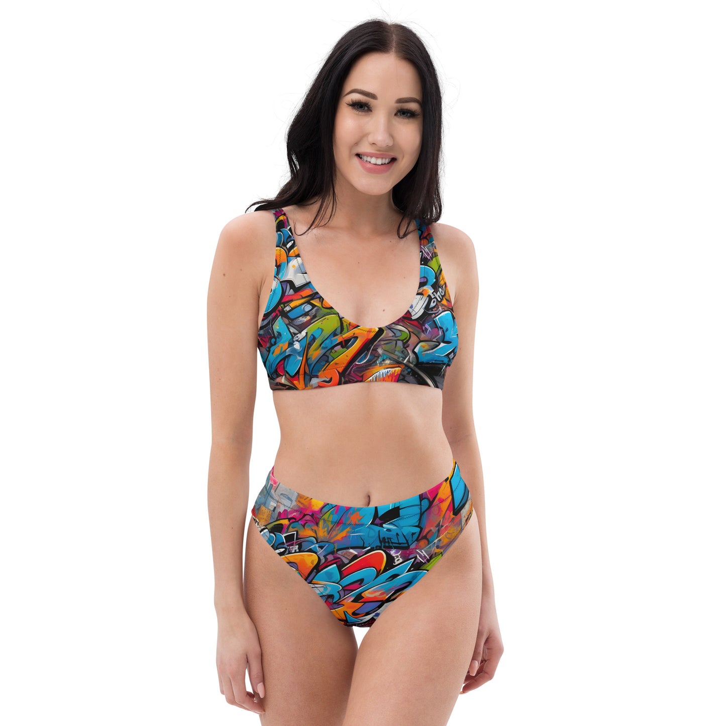 Dark Graffiti 2PC Swimsuit