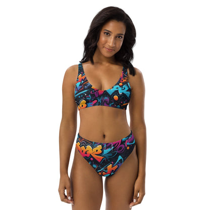 Bad Neighborhood Graffiti Art 2PC Swimsuit