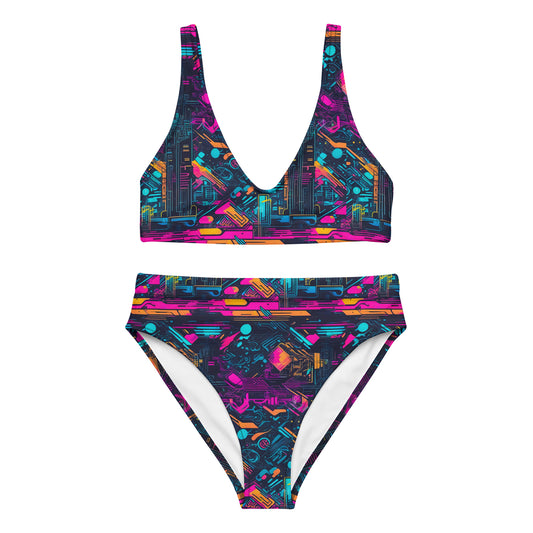 Cyber Graffiti 2PC Swimsuit