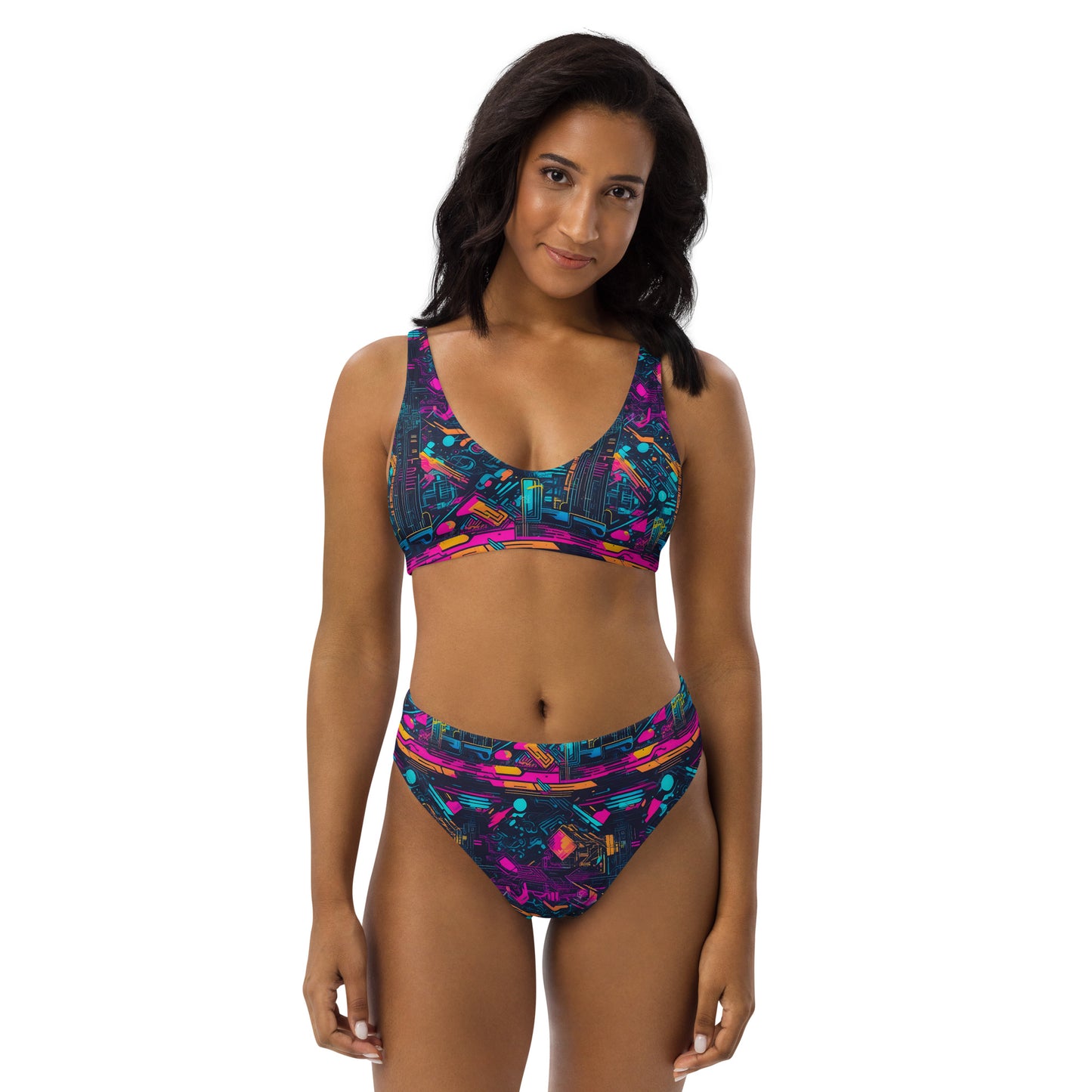 Cyber Graffiti 2PC Swimsuit