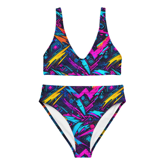 Lightning Graffiti Art 2PC Swimsuit