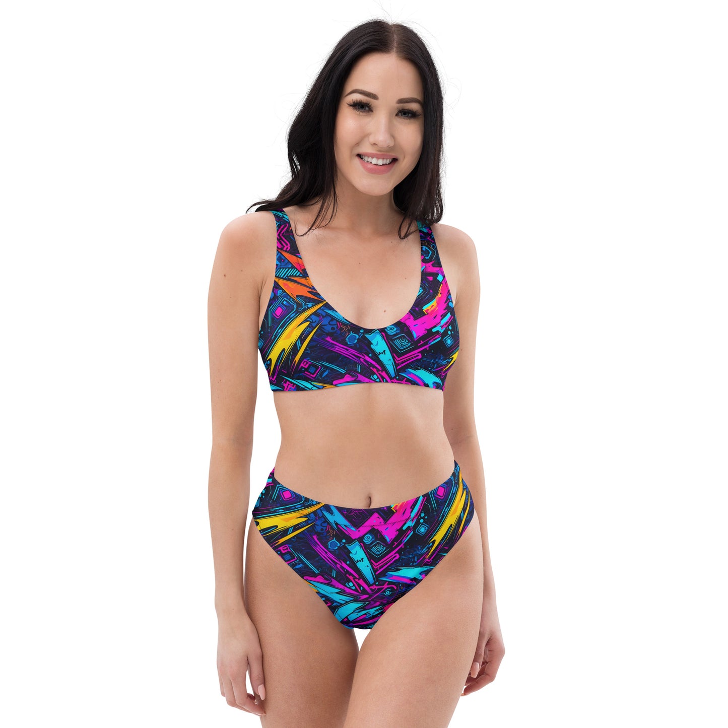 Lightning Graffiti Art 2PC Swimsuit