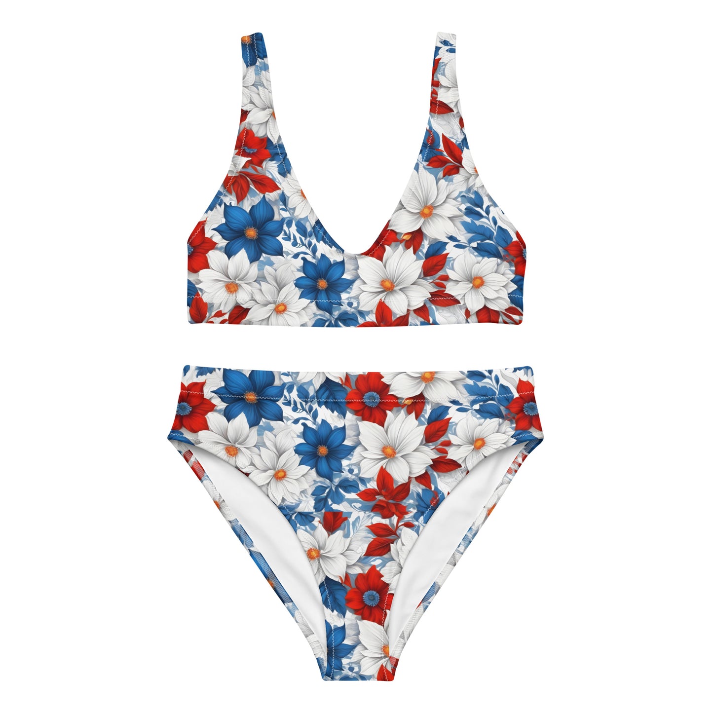 Colorful Floral 2PC Swimsuit