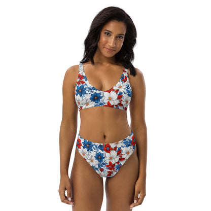 Colorful Floral 2PC Swimsuit