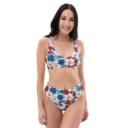 Colorful Floral 2PC Swimsuit