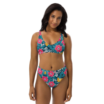 Simple Floral 2PC Swimsuit