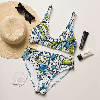 Chaos Floral 2PC Swimsuit