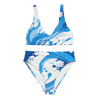 Splash Art Blue 2PC Swimsuit