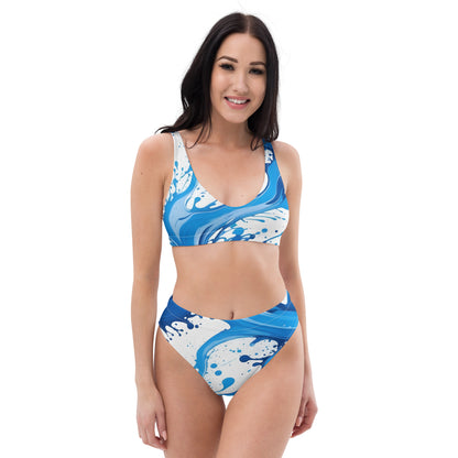 Splash Art Blue 2PC Swimsuit