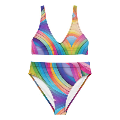 Rainbow Abstract 2PC Swimsuit