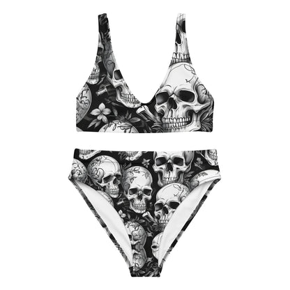 Skulls Dark 2PC Swimsuit