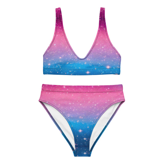 Stars on Pink and Blue 2PC Swimsuit