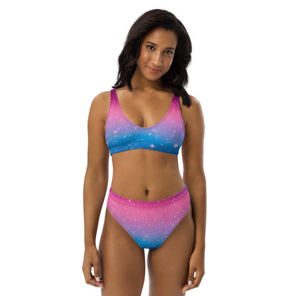 Stars on Pink and Blue 2PC Swimsuit