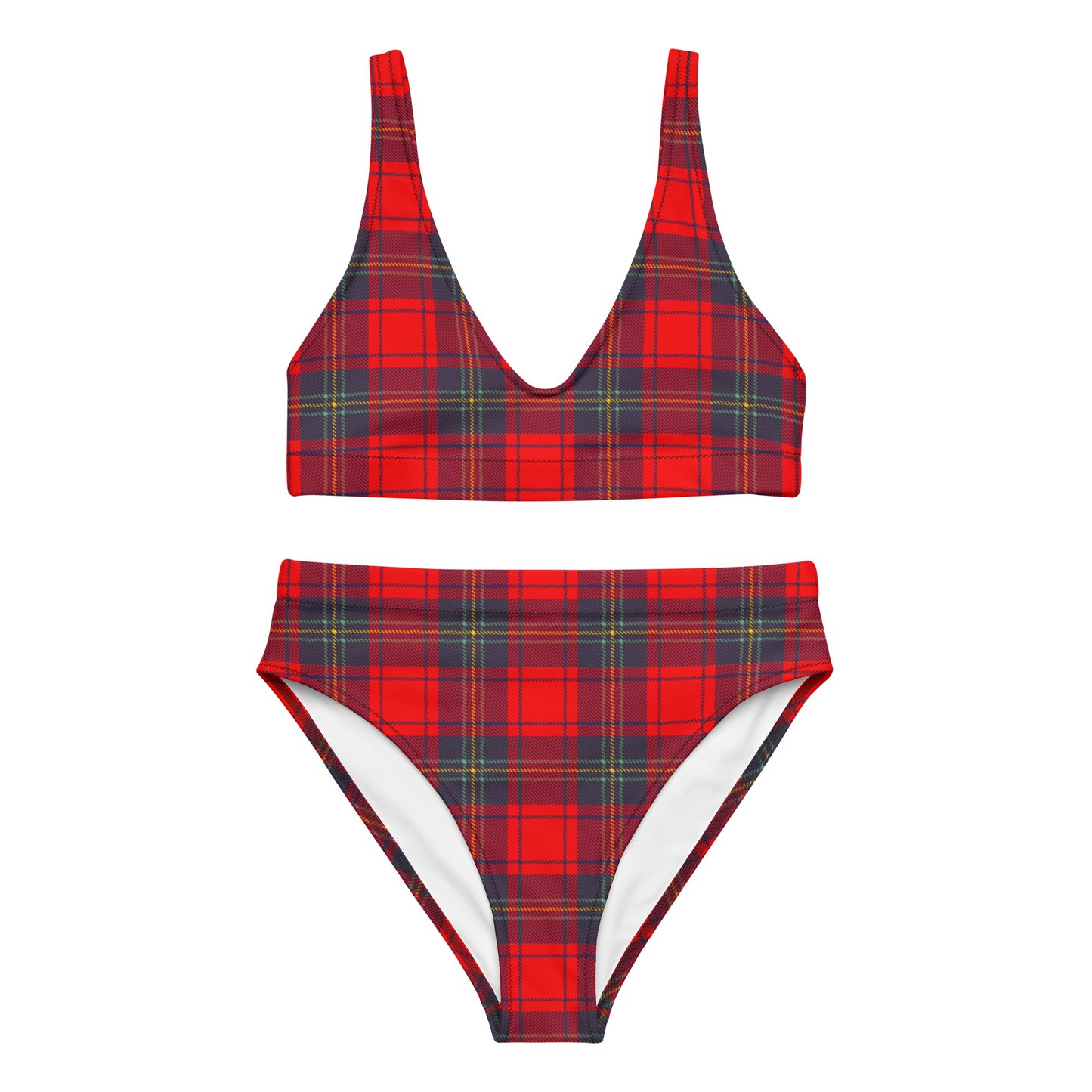 Red Plaid 2PC Swimsuit