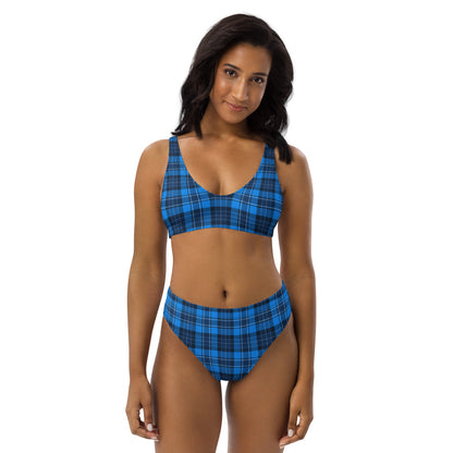 Blue Plaid 2PC Swimsuit