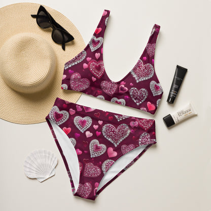 Diamond Hearts 2PC Swimsuit