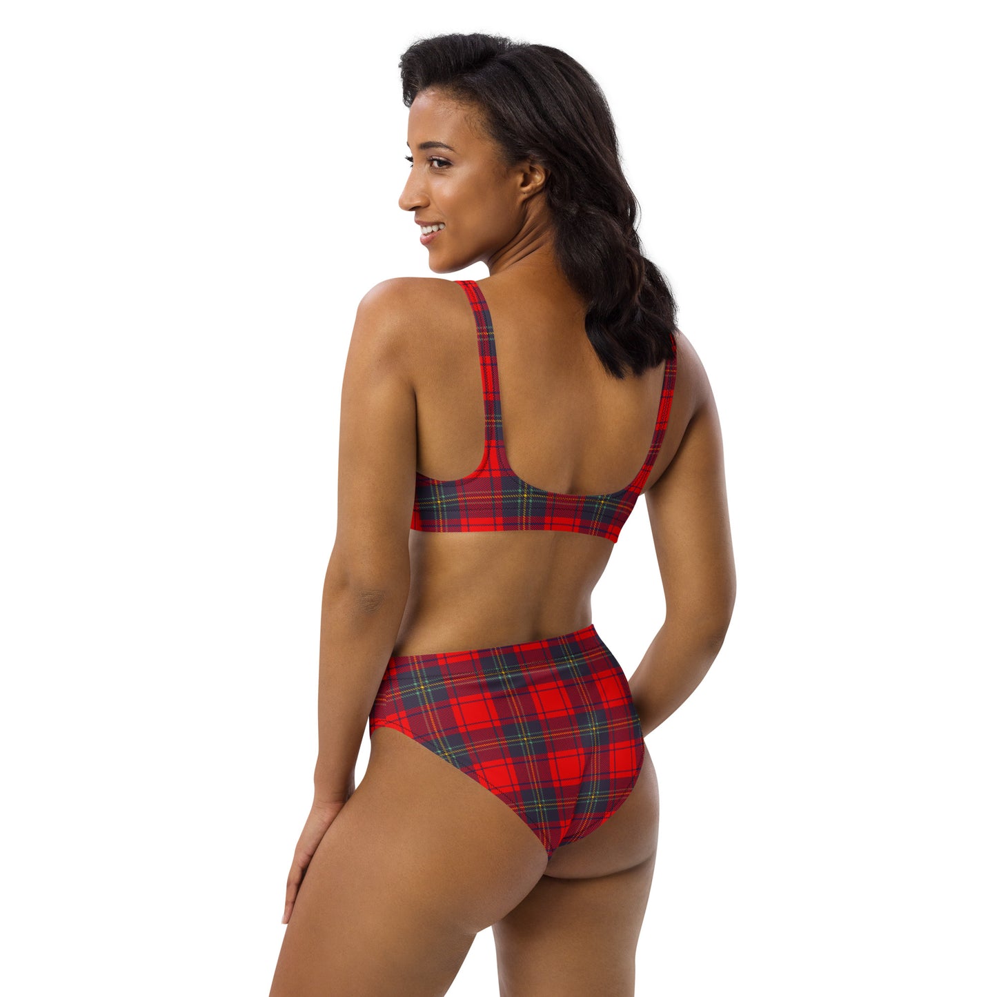 Red Plaid 2PC Swimsuit