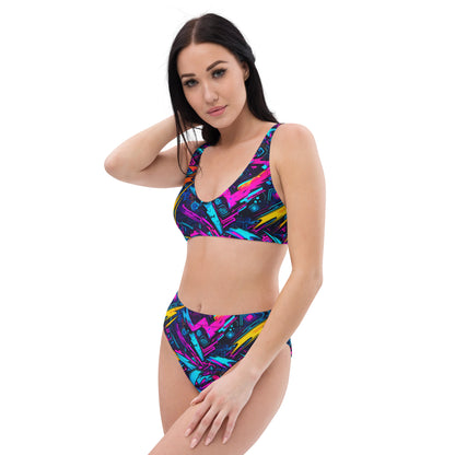 Lightning Graffiti Art 2PC Swimsuit