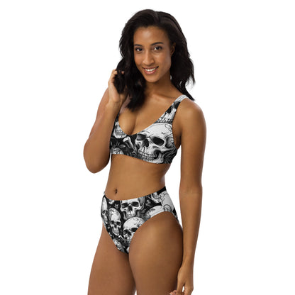 Skulls Dark 2PC Swimsuit