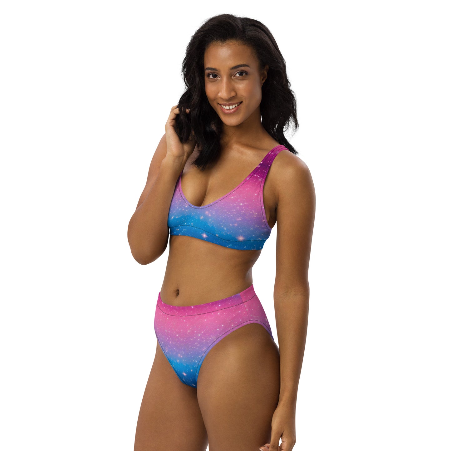 Stars on Pink and Blue 2PC Swimsuit