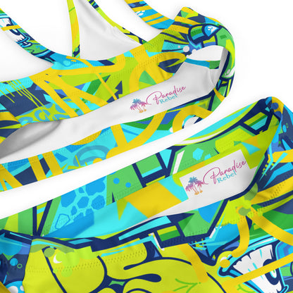 Bright Graffiti Art 2PC Swimsuit