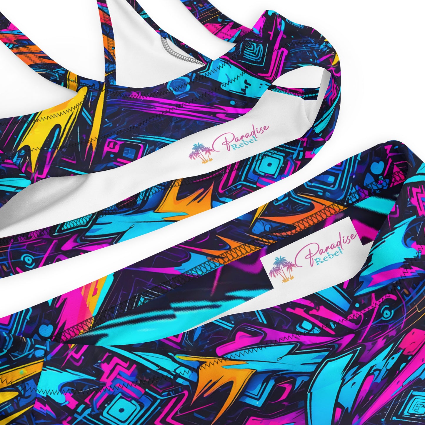 Lightning Graffiti Art 2PC Swimsuit